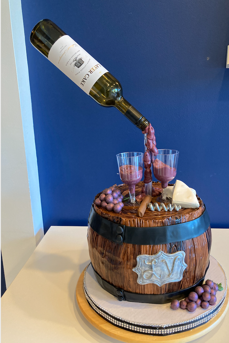 Wine Barrel Cake