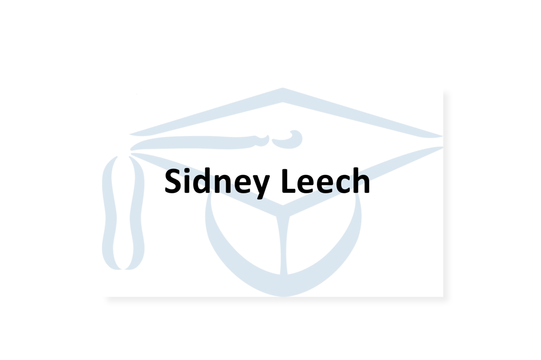 Sidney Leech