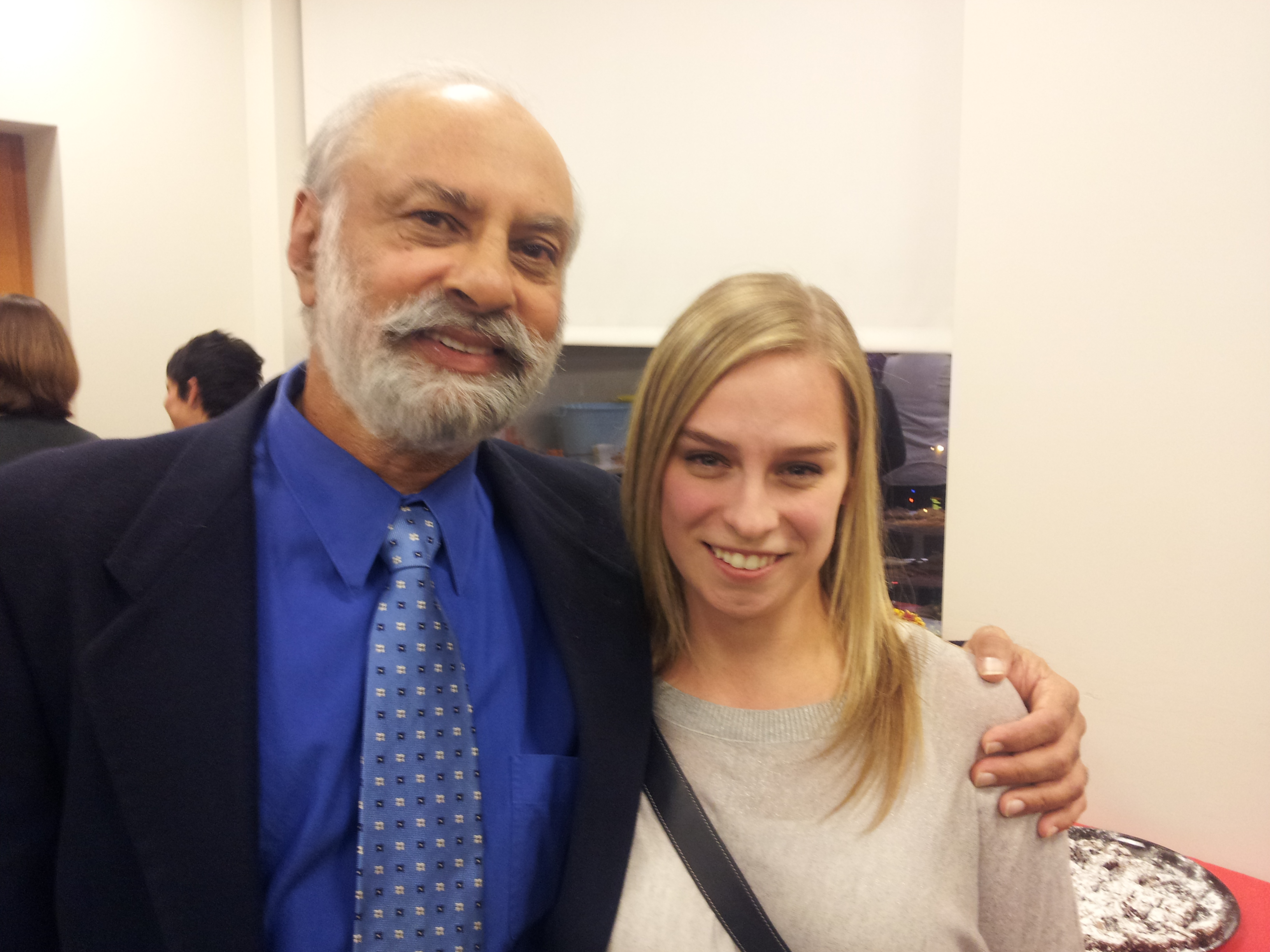 With Dr. Singh at his retirement party