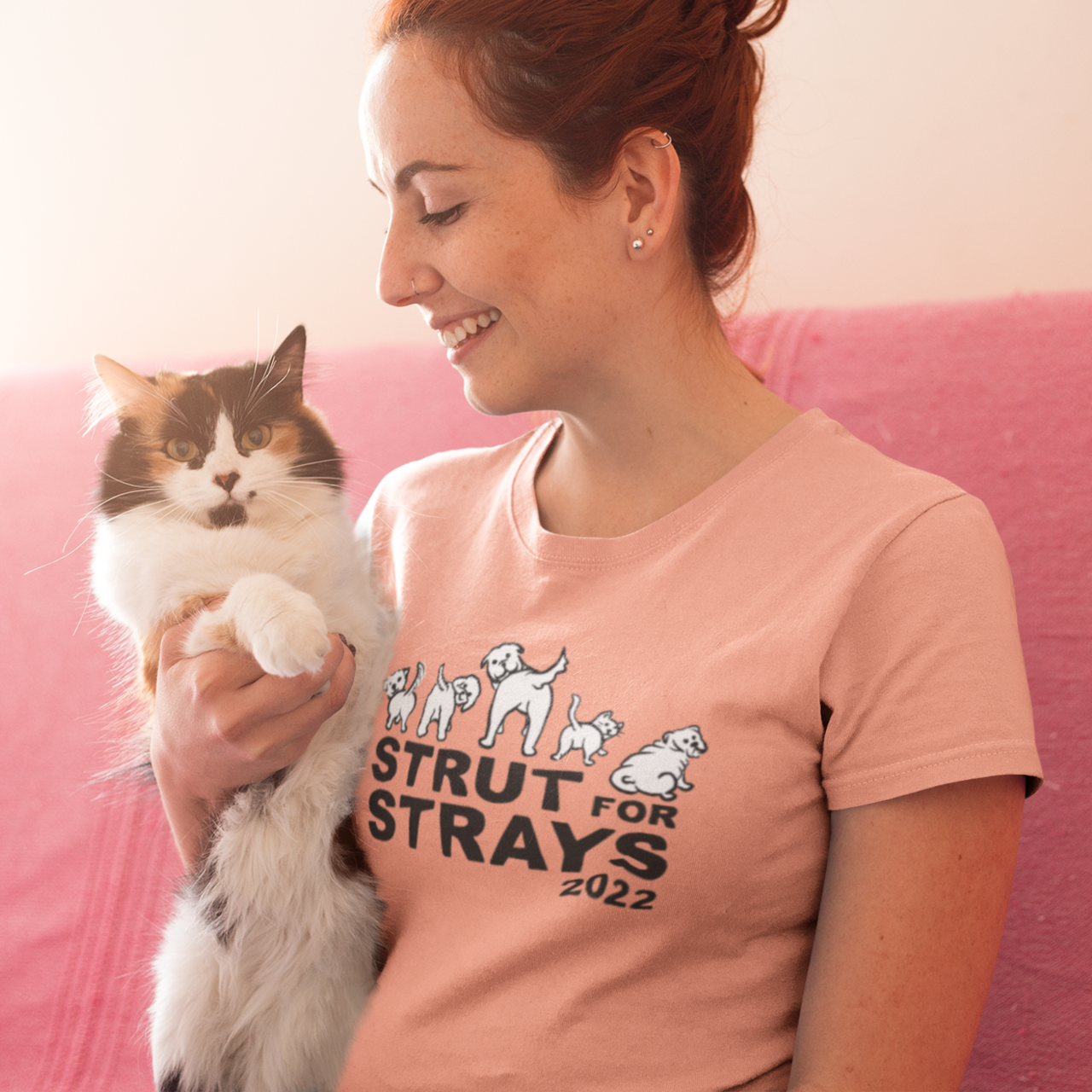 Register to get your Strut for Strays T-Shirt