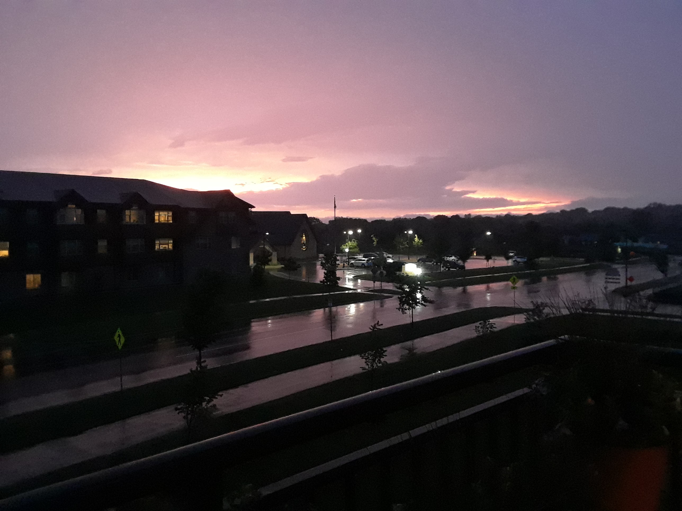 Sunset Off My Balcony on My 65th Birthday