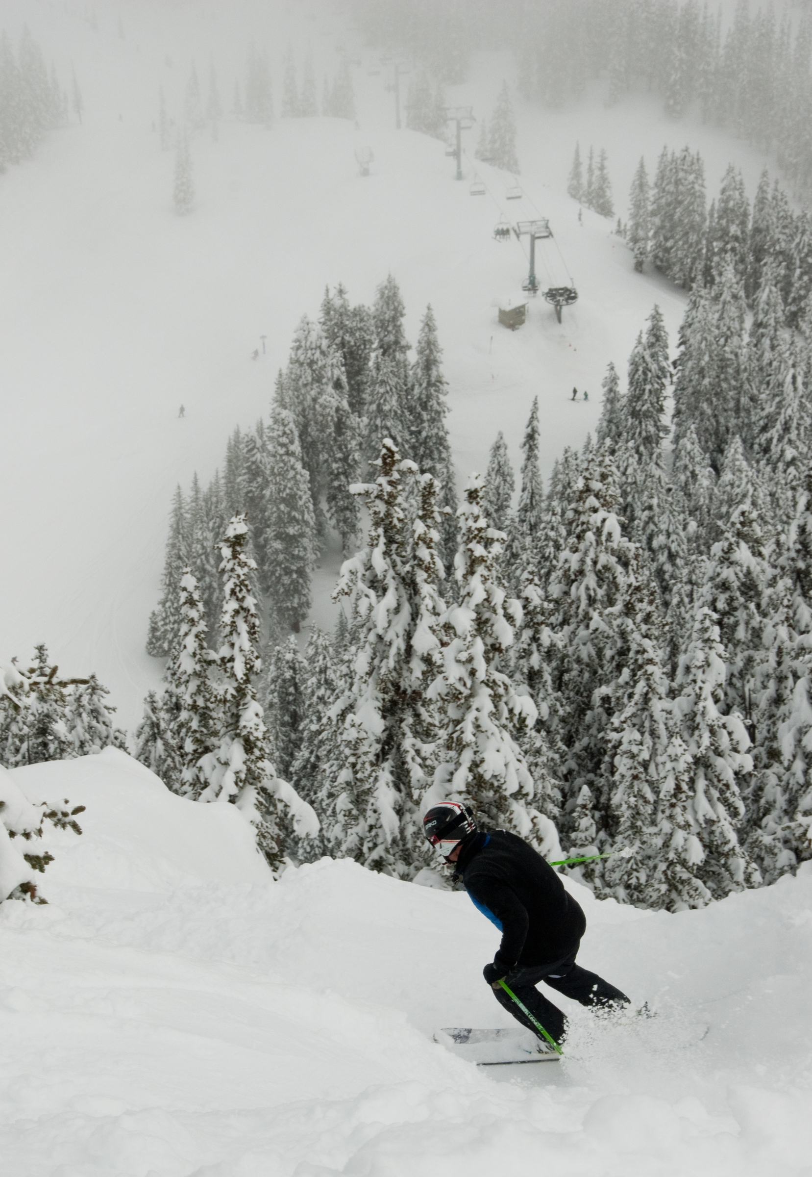 Descent from Highline Ridge