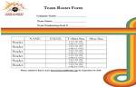 Team Roster Form 