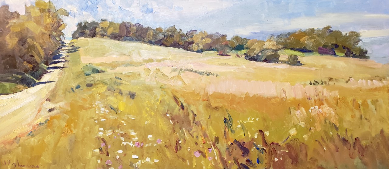 "Hill Girl" oil painting