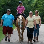 Camp Courage has many trails for horseback riding