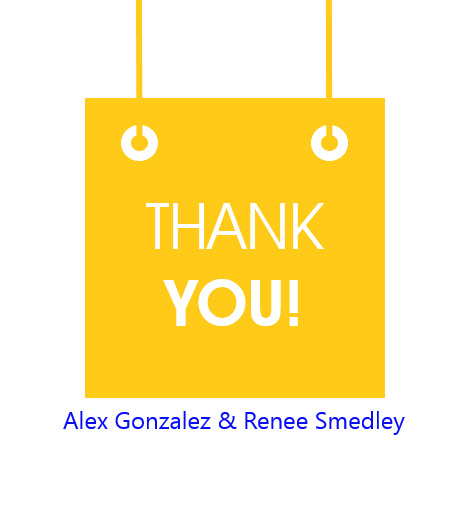 Alex Gonzalez & Renee Smedley