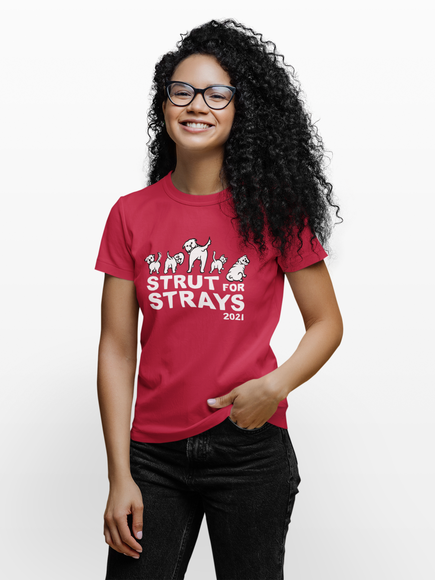 Register to get your Strut for Strays T-Shirt