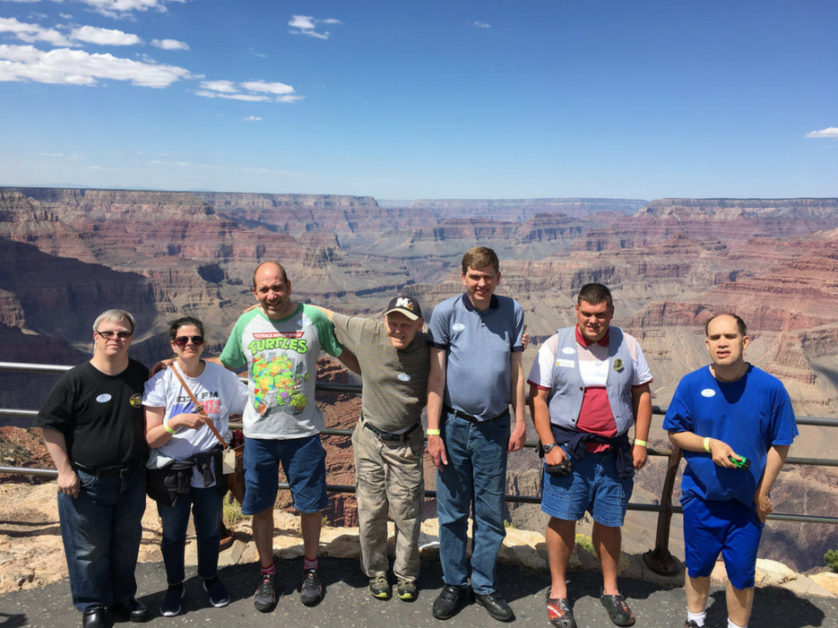 Our travelers visited the Grand Canyon