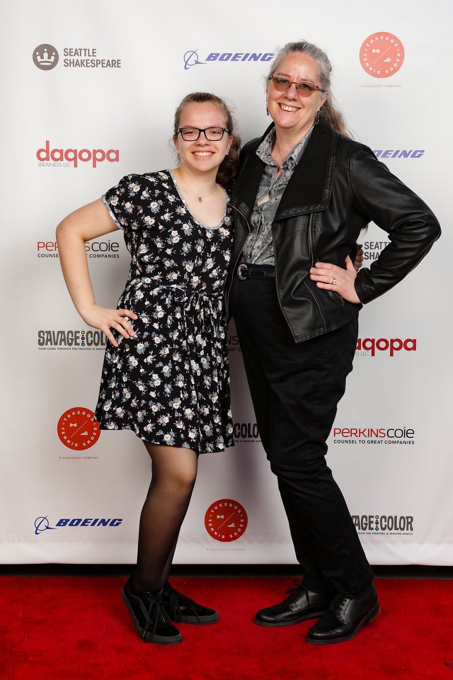 Me with Sarah at Bash 2018 - Red Carpet!