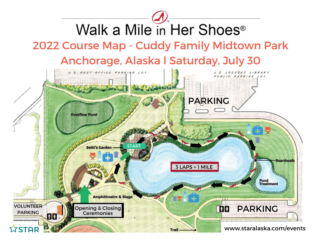 2022 Walk a Mile in Her Shoes® Course Map