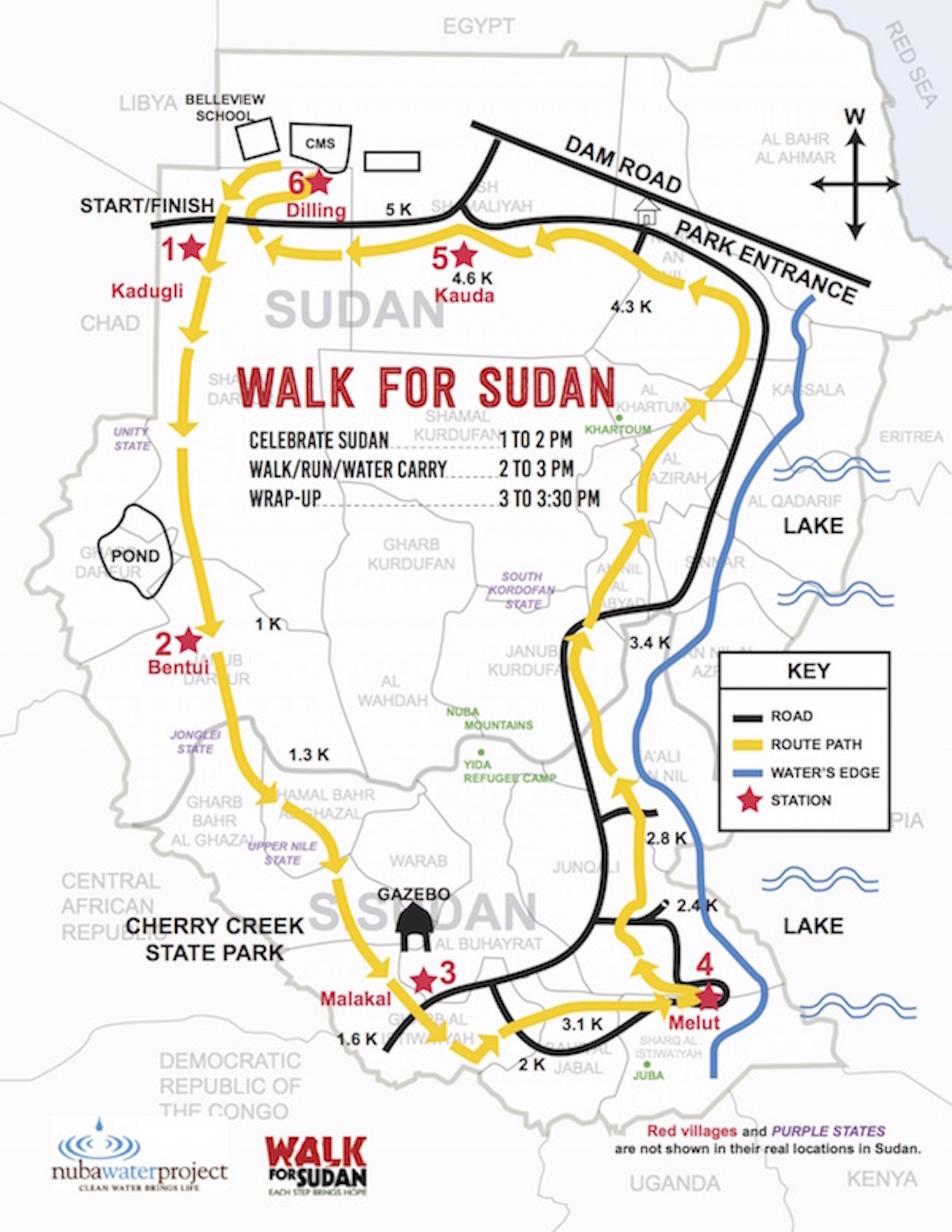 Map of 5K Route