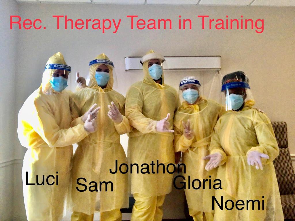 Recreation Therapy Team in Training!